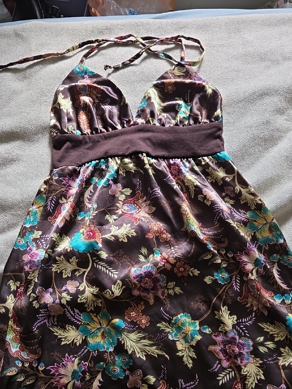 Paisley Halter Neck Tank Top